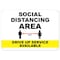 Signmission PSA, Social Distancing Area Drive Up Space Available, 10in X 7in Rigid Plastic, OS-NS-P-710-25516 OS-NS-P-710-25516 - alternate 1
